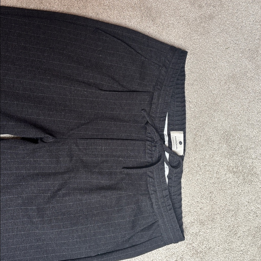Unisex Grey Pinstripe Pants - Picture 5 of 5